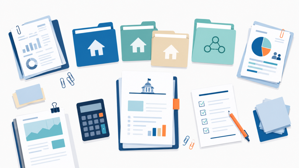 New tax rules from the Australian Federal Budget with budget papers, property files, trust folder, super statement and calculator.
